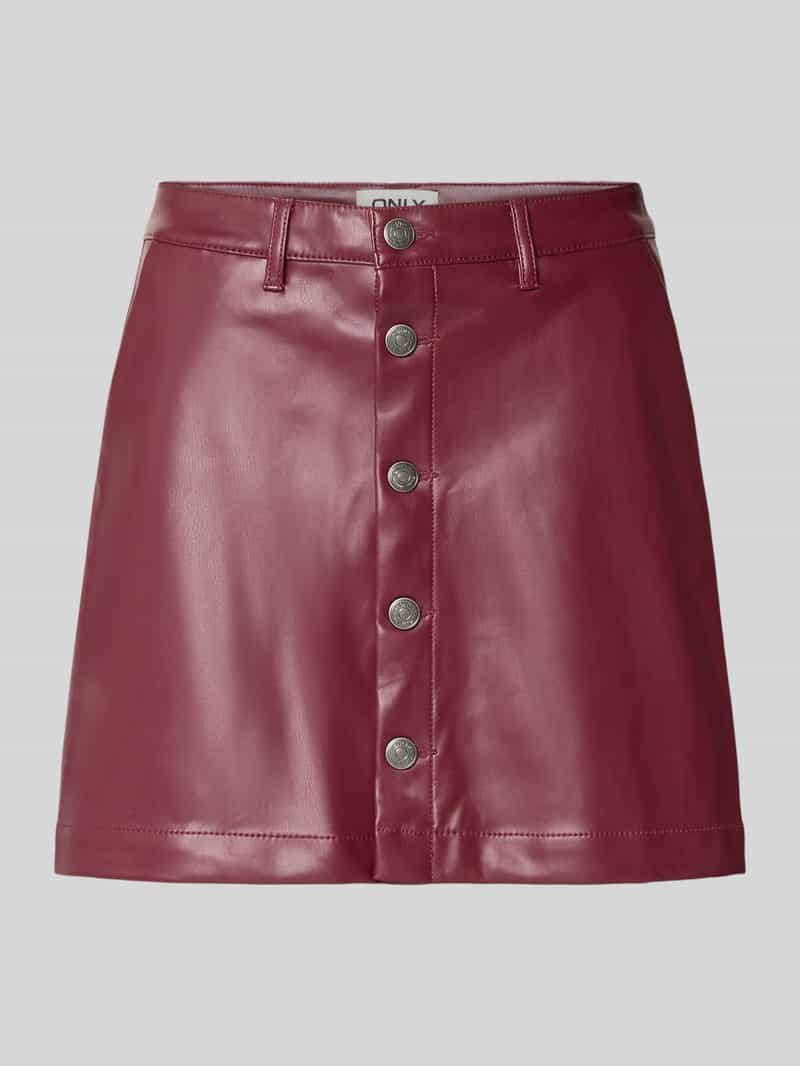 Spódnica o linii A z imitacji skóry model ‘AMAZING-LIORA’