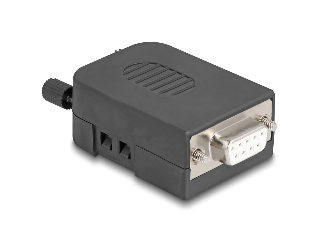 DeLOCK 90655 wtyczka D-Sub 9, 3 pin terminal block Czarny, Szary