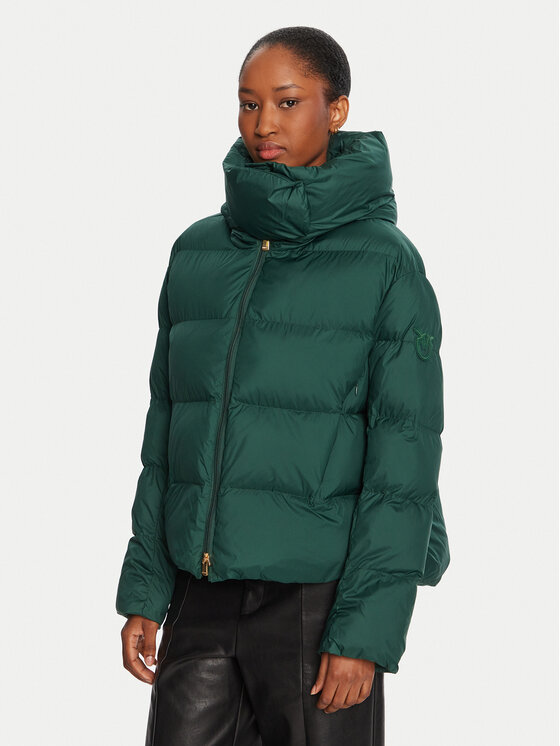 PINKO Kurtka zimowa 101602 A2P6 Zielony Regular Fit