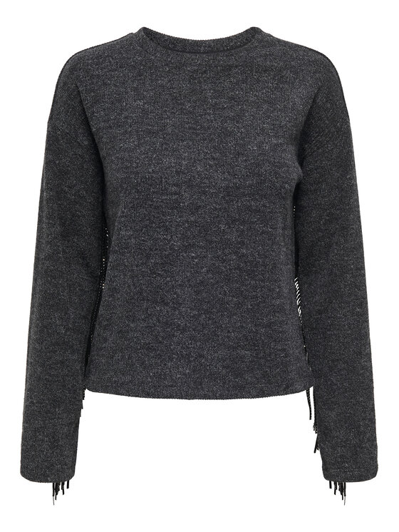 ONLY Sweter Jake 15355819 Szary Regular Fit