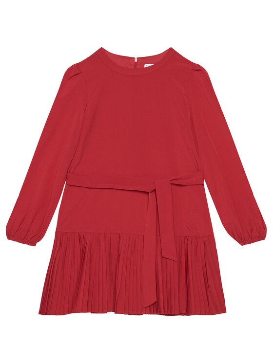 Mayoral Sukienka codzienna 7908 Czerwony Regular Fit