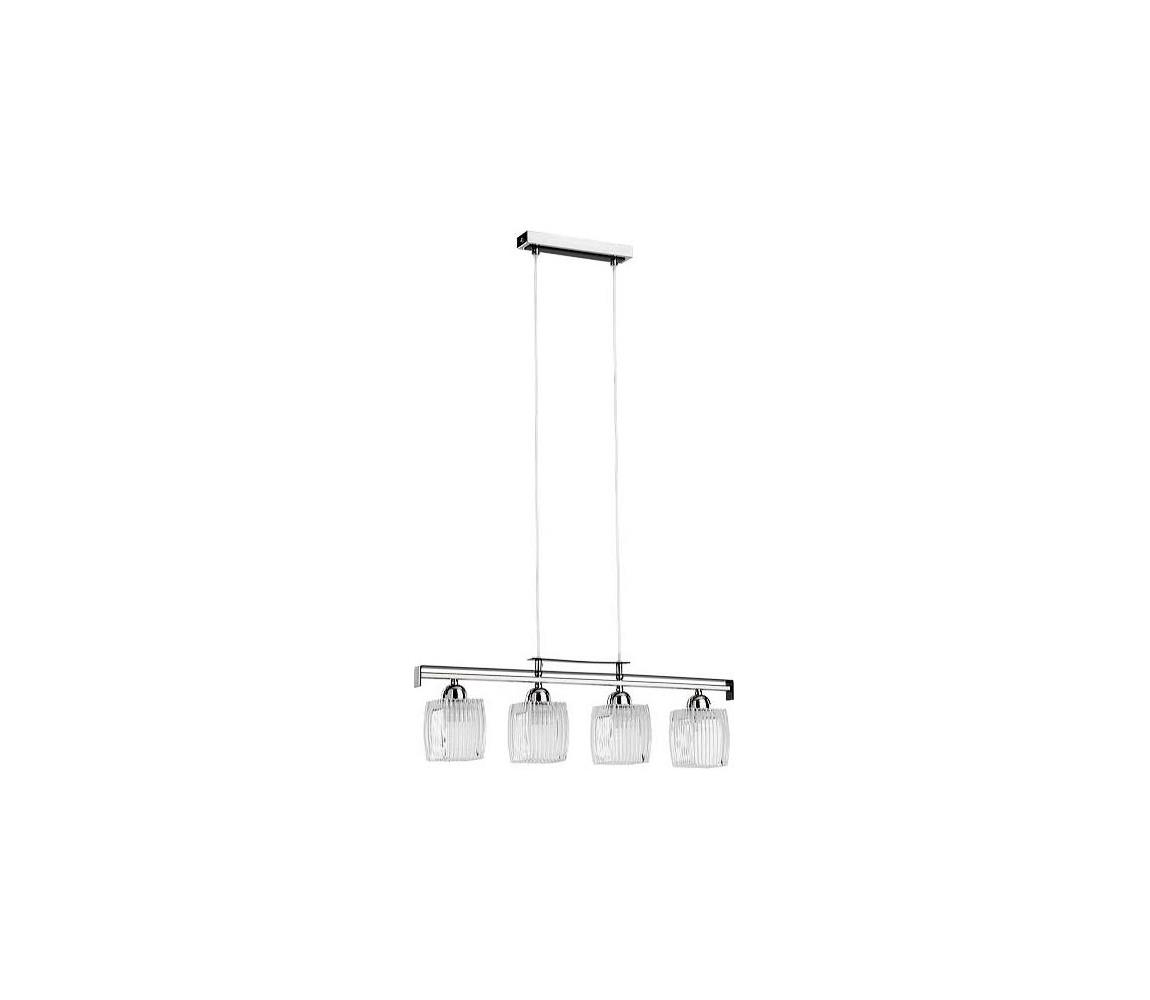 Lampa wisząca na przewodzie ALMA 4xE14/10W/230V, błyszczący chrom