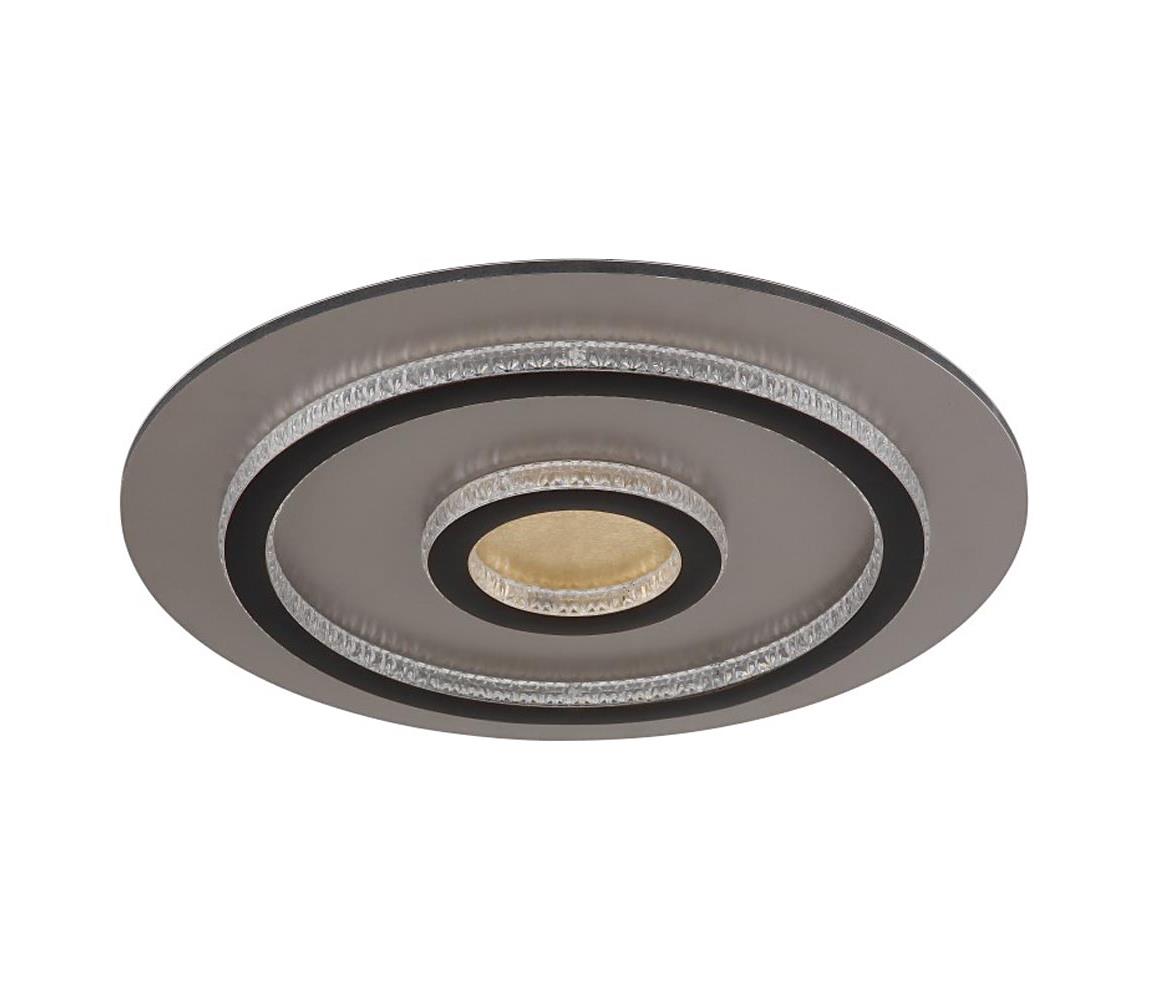 Globo 48042-40G - LED ściemnialna oprawa sufitowa JAYDEN 40W/230V średnica 45 cm czarna + pilot