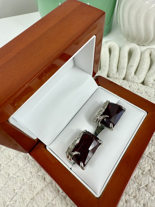 SPINKI DO MANKIETÓW koszuli mankietu czerwone