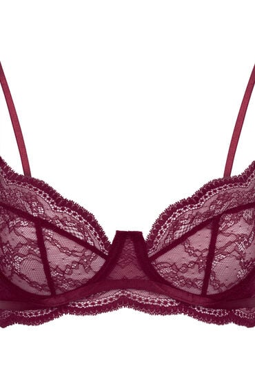 Hunkemöller Nieusztywniany biustonosz z fiszbinami Isabelle Fioletowy