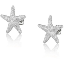 Kolczyki rozgwiazda srebrne wkrętki sztyfty