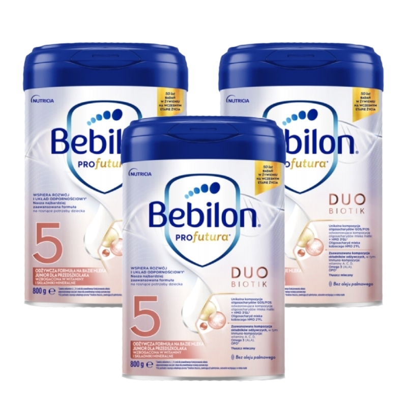 Bebilon Profutura DUOBIOTIK 5 Junior Formuła na bazie mleka dla przedszkolaka, 800 g