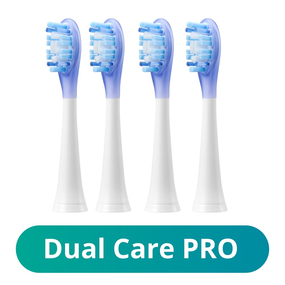 Meriden Końcówki Sonic+ Smart+ Dual Care PRO White - 4szt MDC-102W