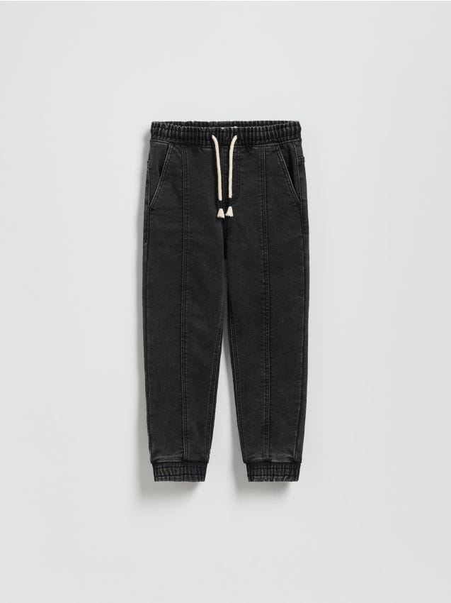 Reserved - Jeansy jogger - czarny