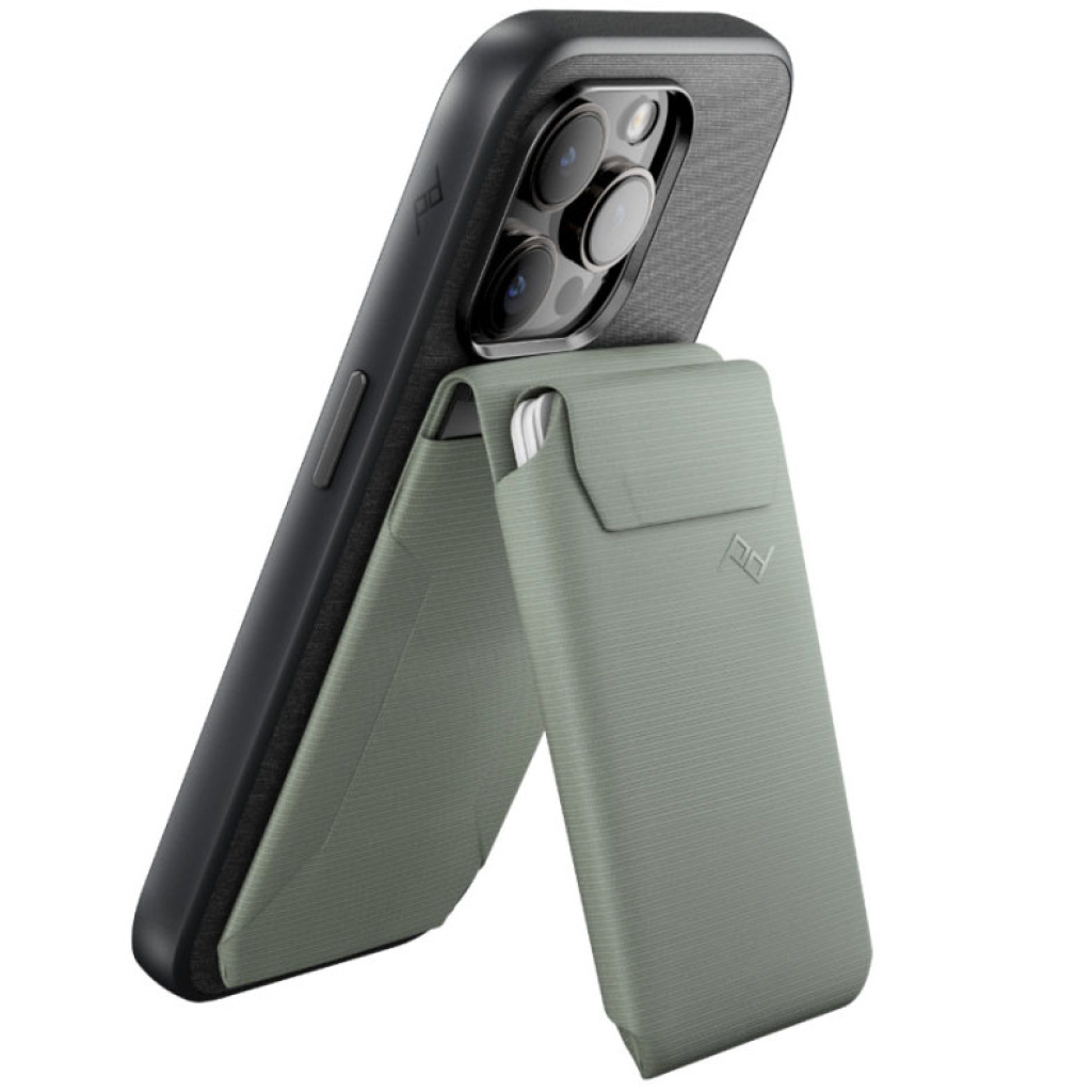 Peak Design Mobile Wallet Stand v2 magnetyczny portfel do telefonu (podstawka) szarozielony