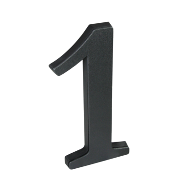 Cyfra 1, 19 cm tworzywo sztuczne czarna