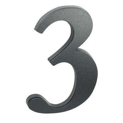 Cyfra 3, 19 cm tworzywo sztuczne czarna