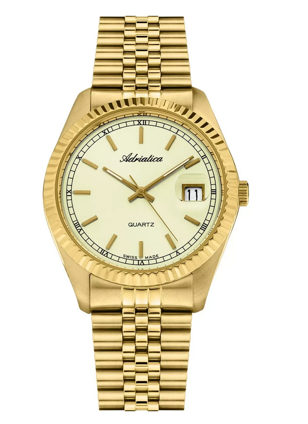 Zegarek Męski Adriatica na bransolecie A1090.1111Q - Zegarek Kwarcowy Swiss Made