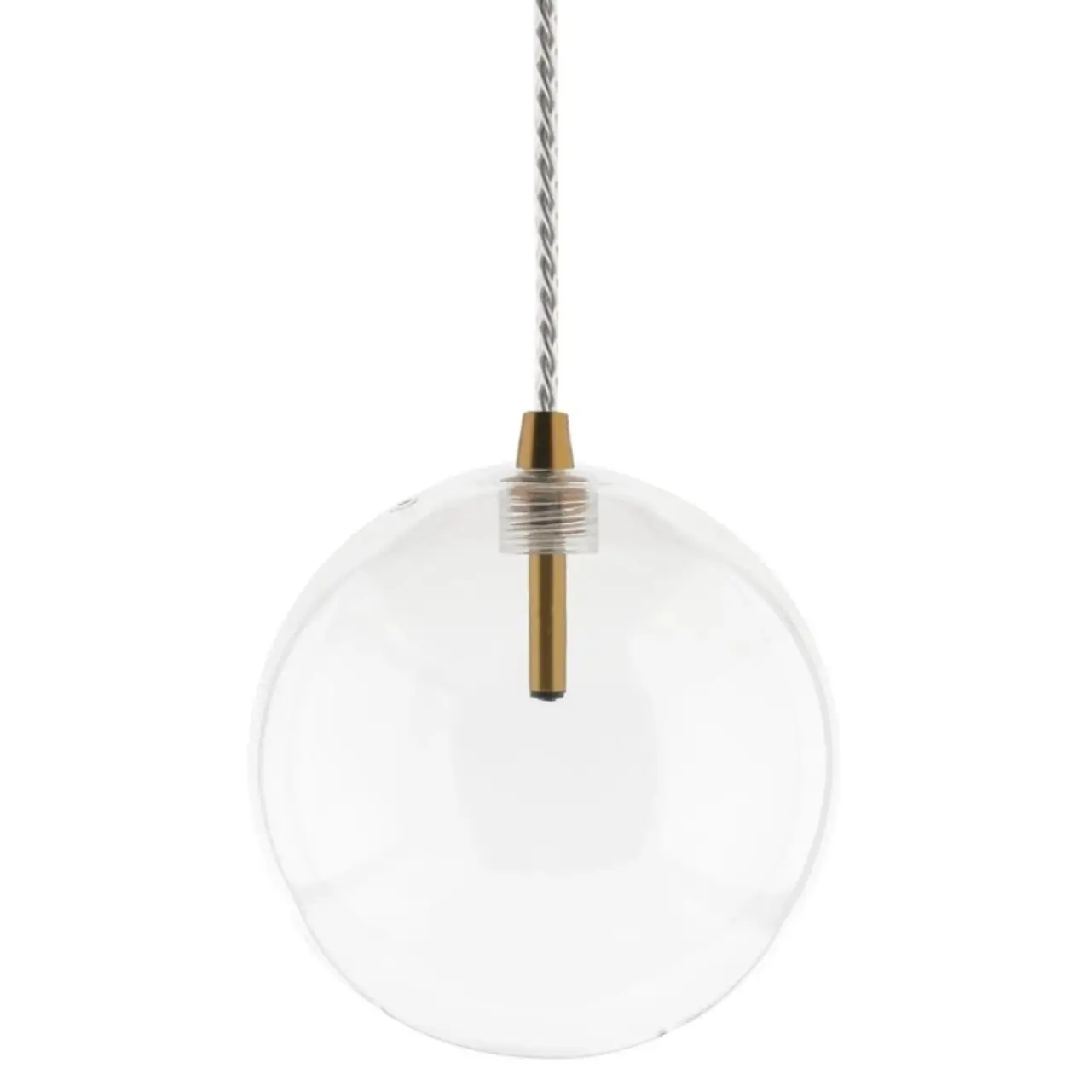 Kula lampa wisząca GLOBO GLOBO-HD80307-G4 szklana złota