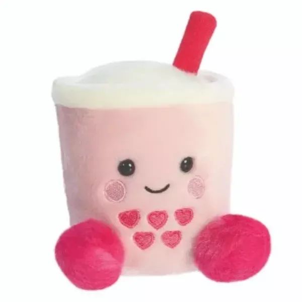Palm Pals: Pluszowa figurka Bubble Tea - różowa, 13 cm