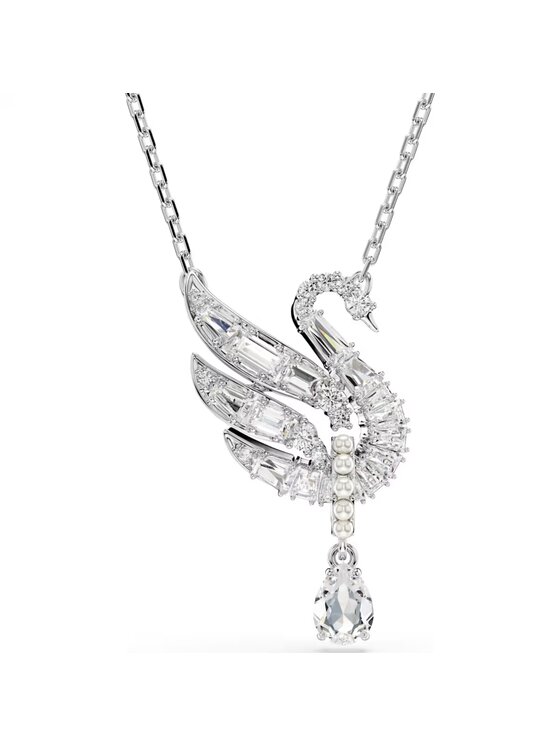 Swarovski Naszyjnik Swan 5723387 Srebrny