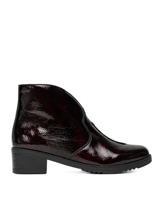 Rieker Botki Y0553-35 Bordowy