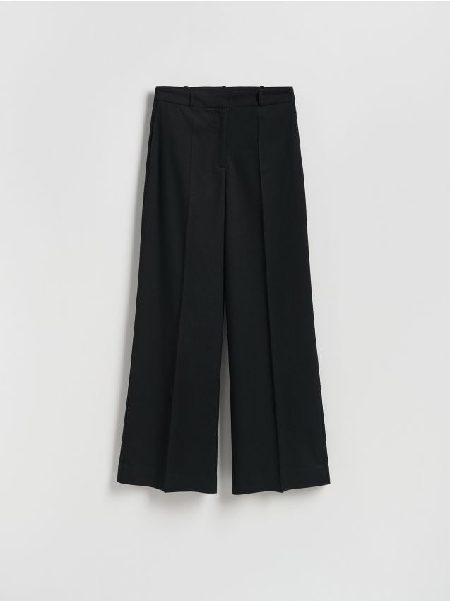 Reserved - Spodnie z kantem - czarny