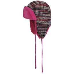 Czapka Pilotka Novale Multicolour by Lierys, intensywny róż, One Size