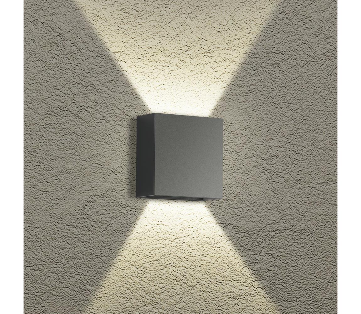 Brilagi - Zewnętrzny kinkiet LED DOUBLERAY LED/4W/230V antracyt IP65