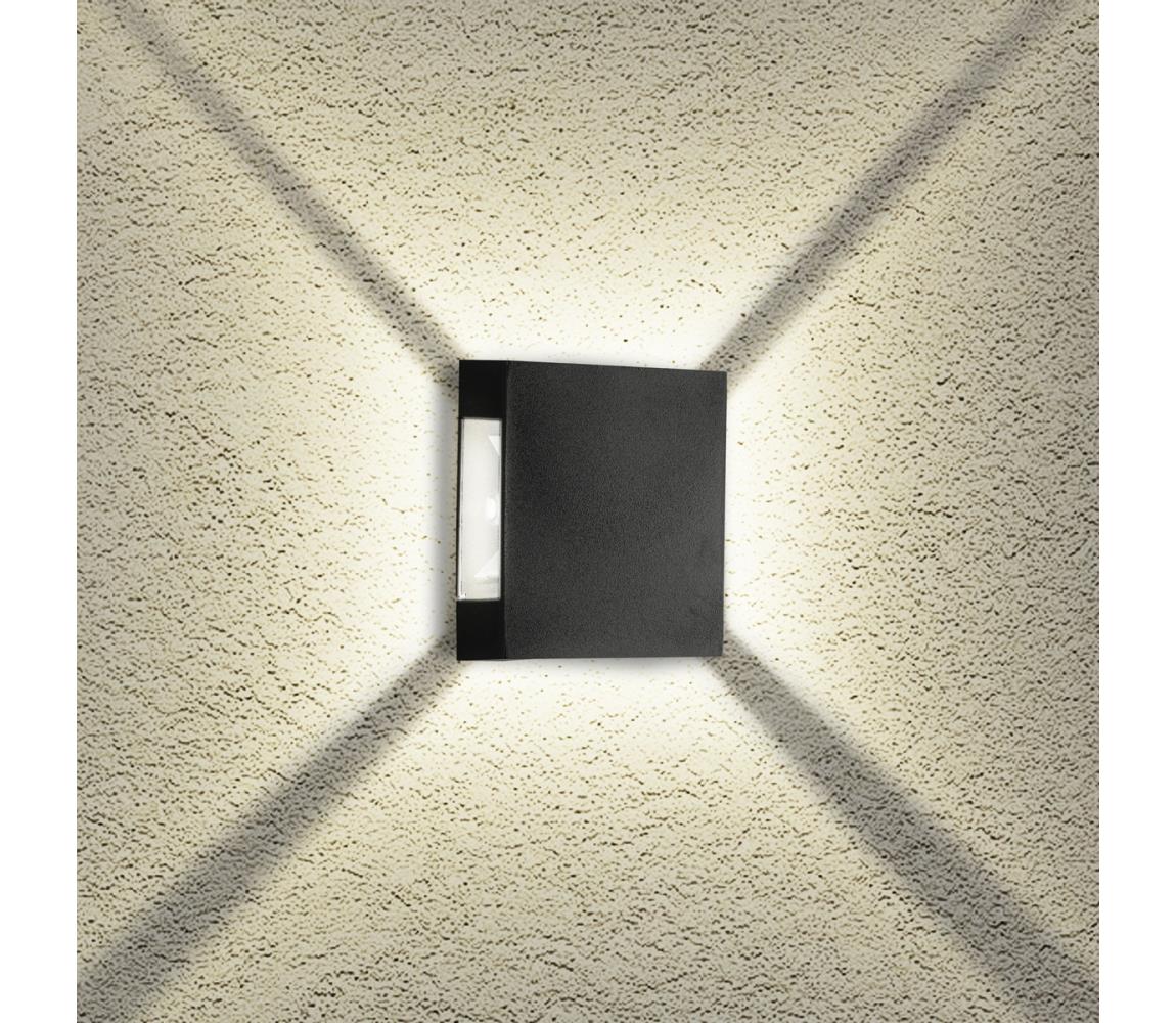 Brilagi - zewnętrzny kinkiet LED QUADRAY LED/4W/230V czarny IP65