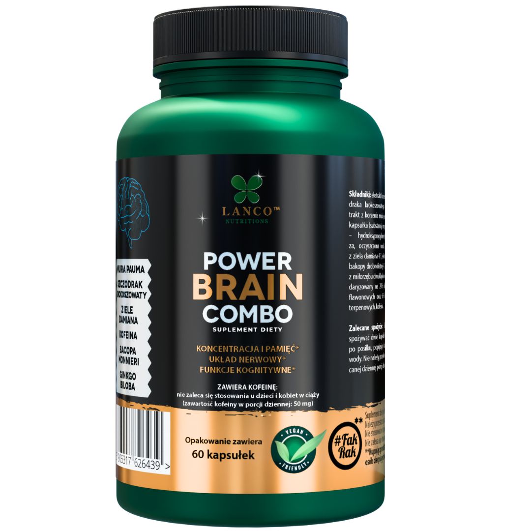 Lanco Power Brain Combo Suplement Diety 60 Kapsułek