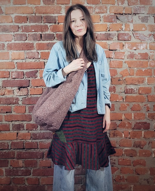 Boogi Bag różowa torba hobo w stylu boho