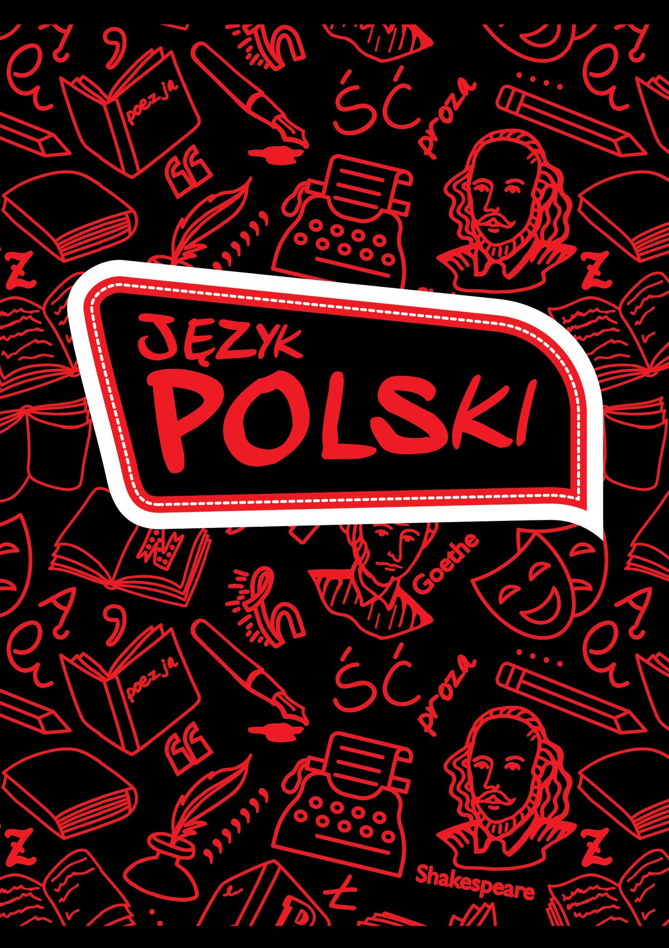 Zeszyt język polski a5 60 kartek, linia eco