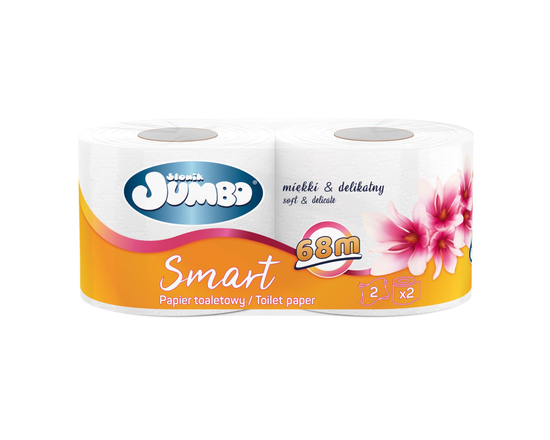 Słonik Jumbo Papier toaletowy Smart 68 m (2x34m)