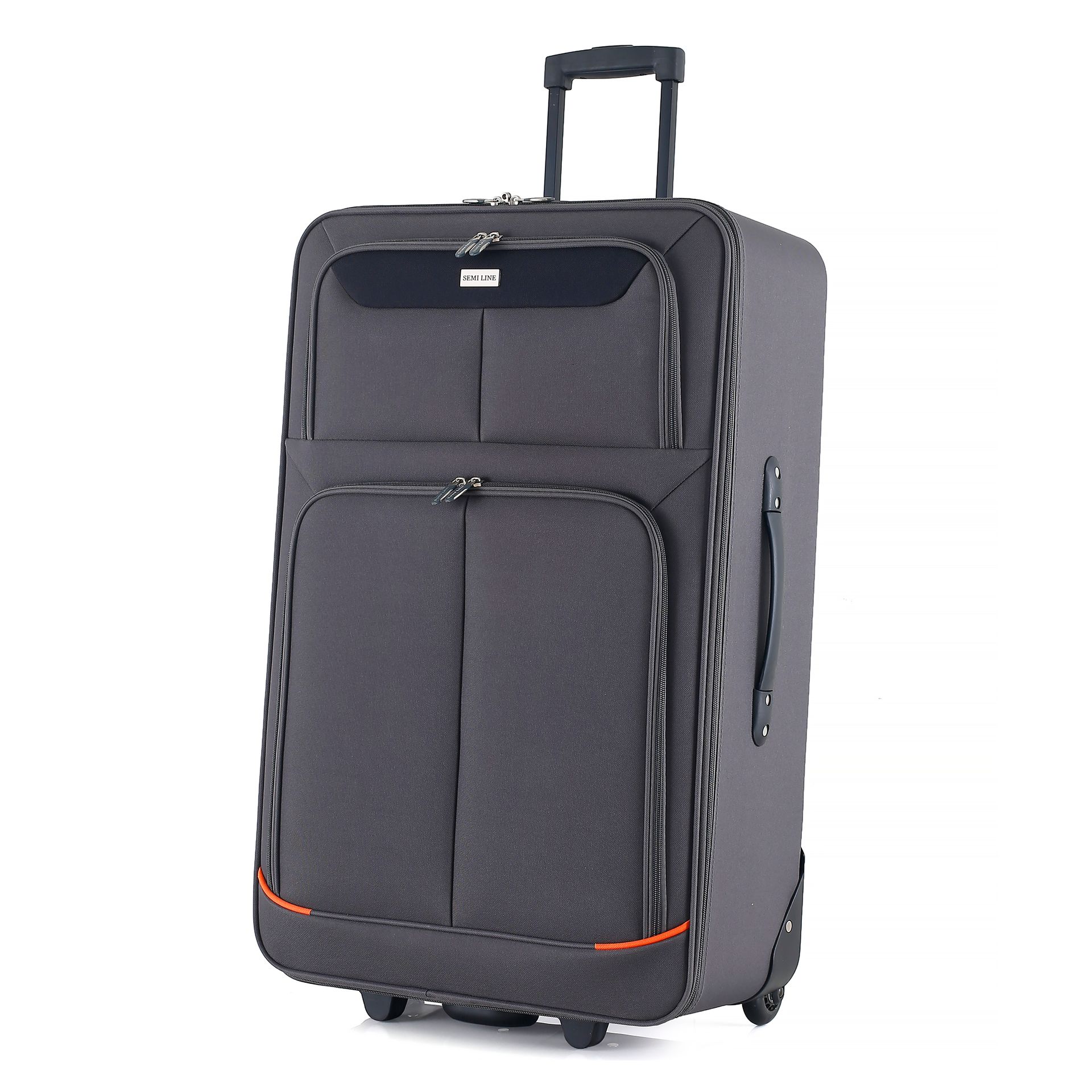 Walizka Semi Line T5754-3 - 70,5x45x23 cm szara