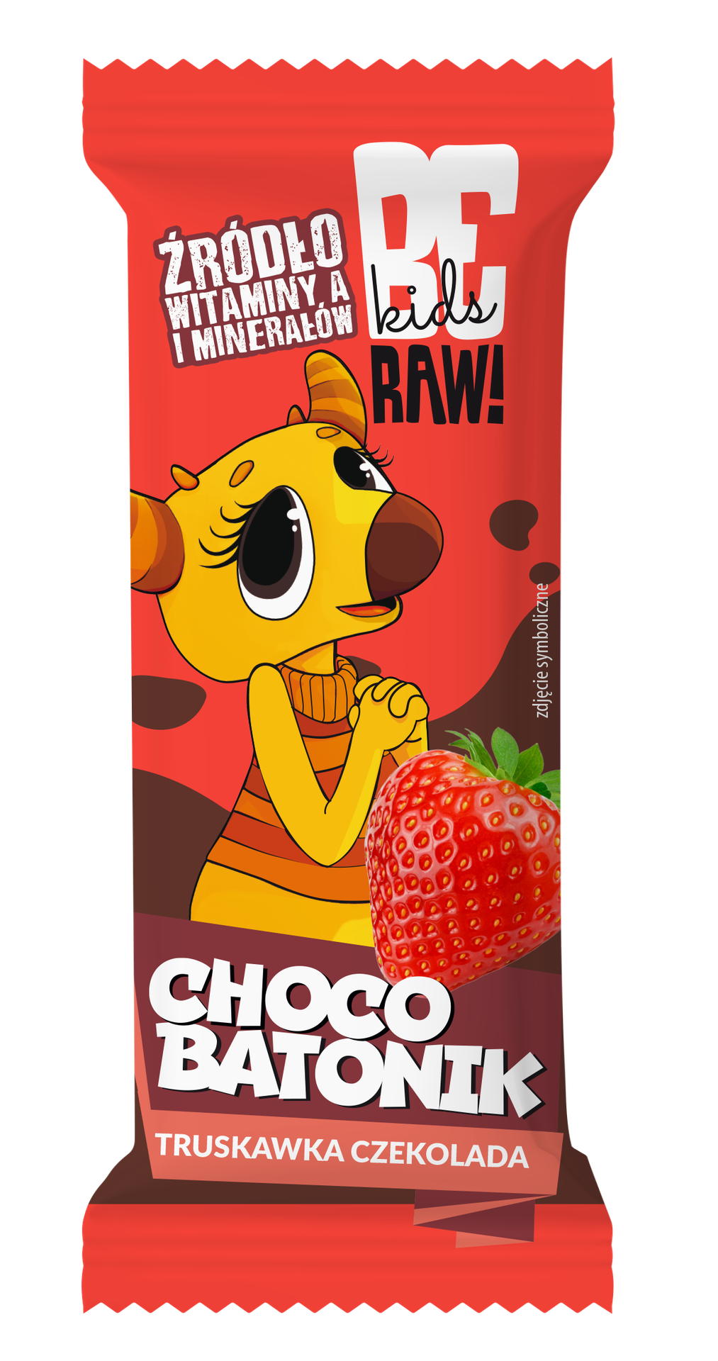 BeRAW Kids Batonik Truskawka & Czekolada, 25 g -> Wysyłka 1,99 - odbiór w Żabce