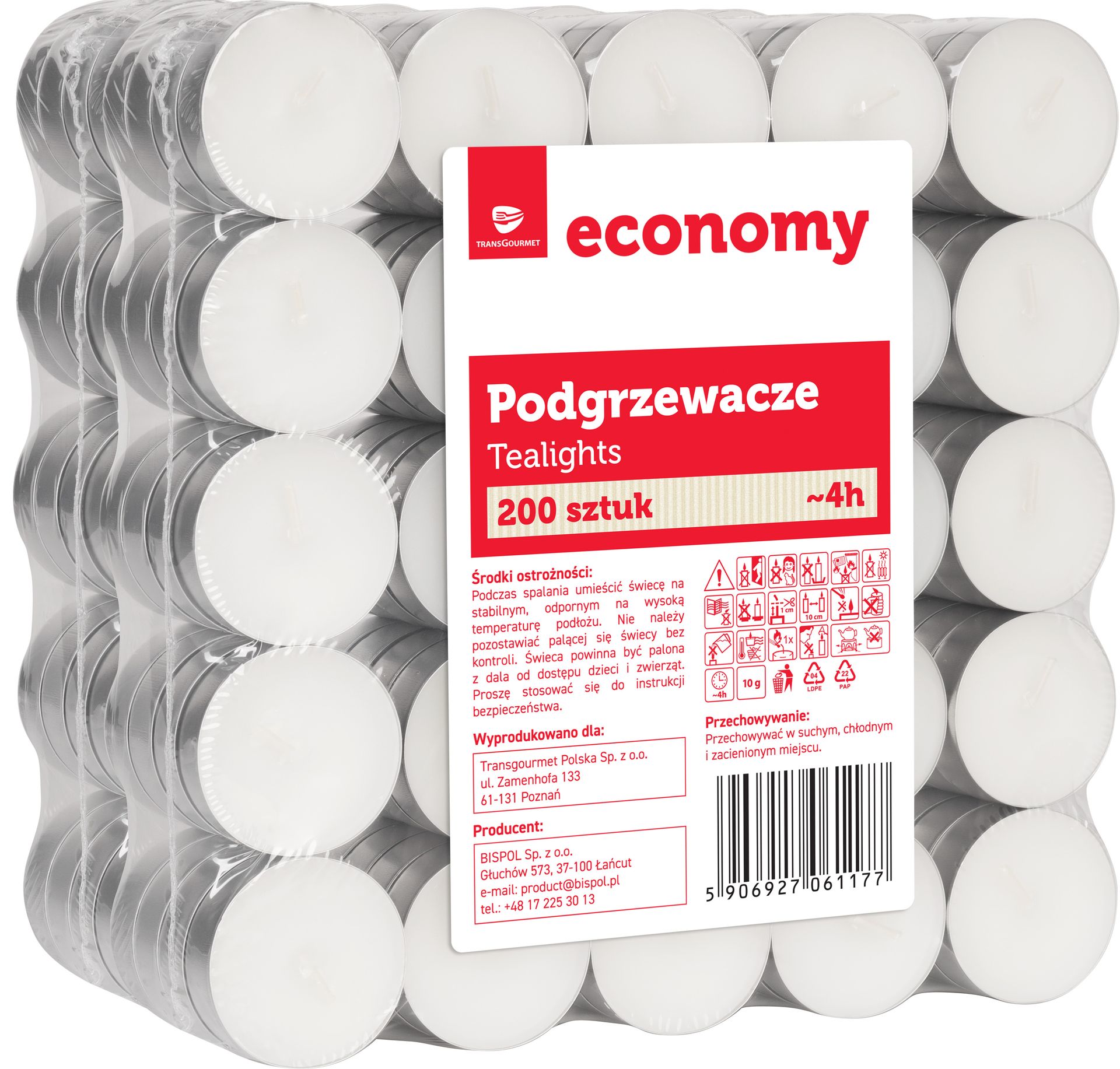 TGE Podgrzewacze 200szt. 4h