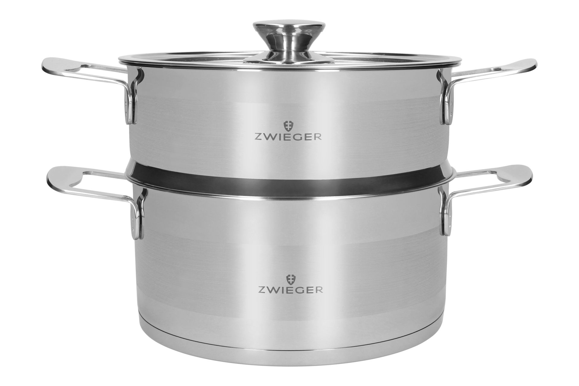 Garnek z pokrywką 22 cm z naczyniem do gotowania na parze Caldo Zwieger