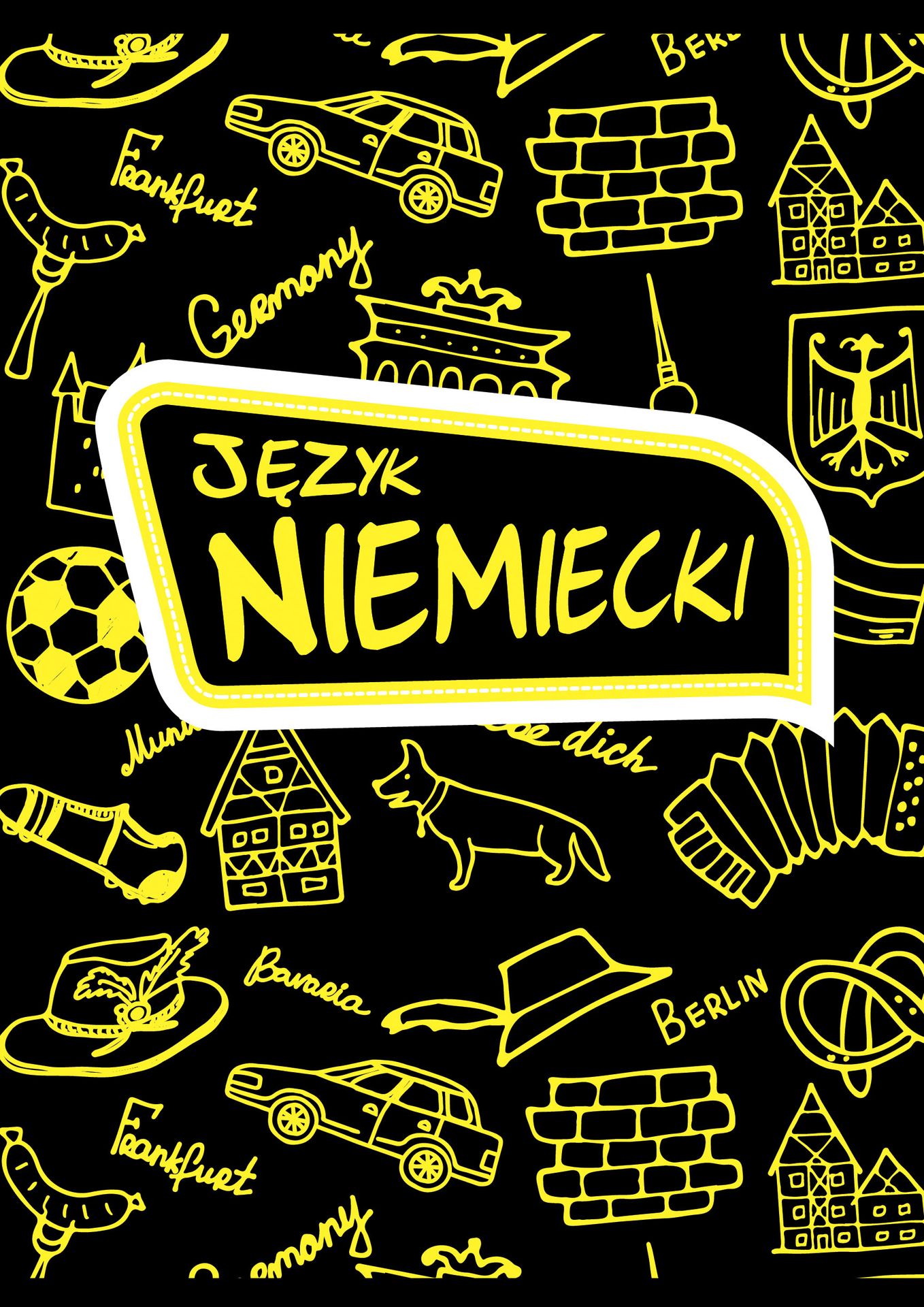 Zeszyt język niemiecki a5 60 kartek, kratka eco