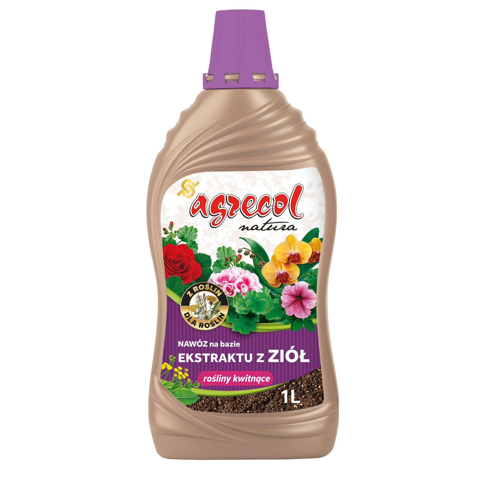 Nawóz na bazie ekstraktu z ziół do roślin kwitnących 1 l Agrecol