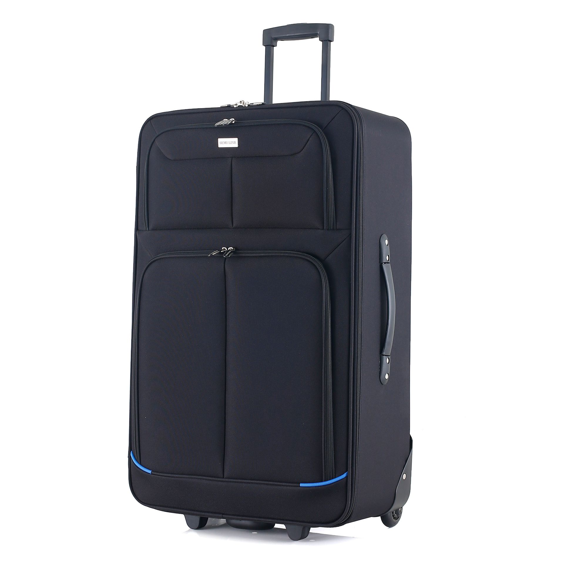 Walizka Semi Line T5753-3 - 70,5x45x23 cm czarna