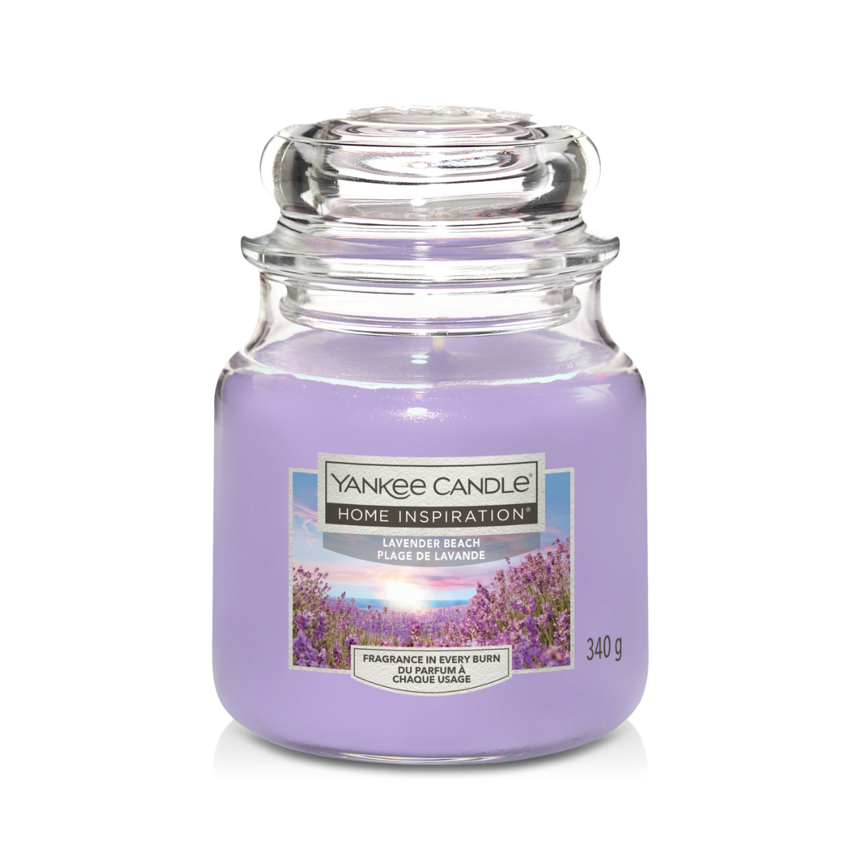 Świeca w szkle Yankee Candle Home Inspiration Lavender Beach 340g