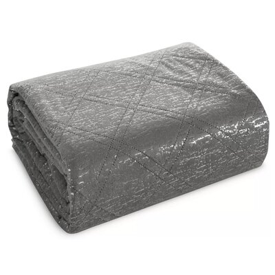 Narzuta EUROFIRANY Luiz 220 x 240 cm Stalowy