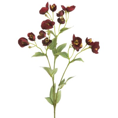 Kwiat dekoracyjny EUROFIRANY Natu 433 40 cm Bordowy