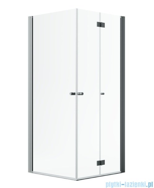 Radaway Nes Black KDD B / KDD I kabina 90x100cm prawa czarny mat/przejrzyste 10024090-54-01R/10015100-54-01L