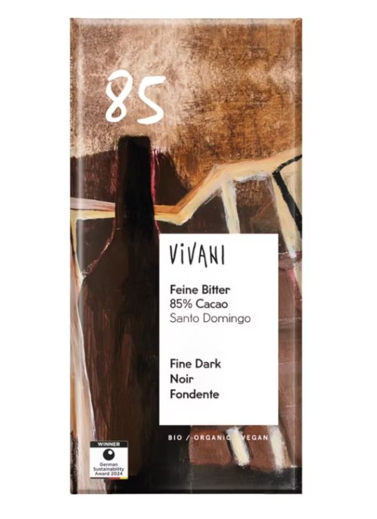 Vivani Czekolada gorzka 85 % 80 g Bio - słodycze lub przekąska