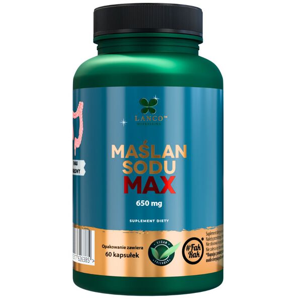 Lanco Nutritions Maślan Sodu Max Suplement Diety 60 Kapsułek