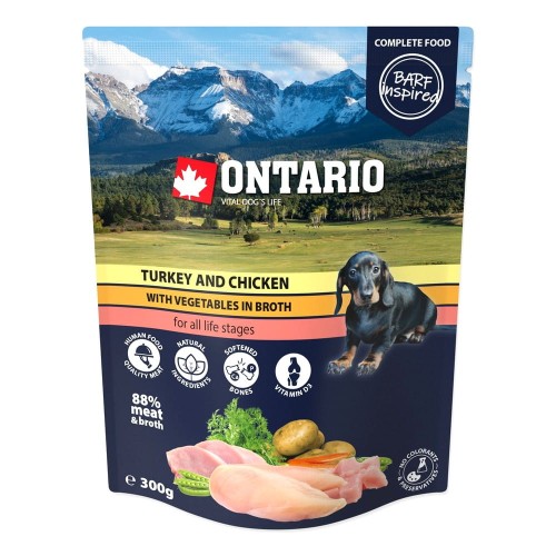 ONTARIO Saszetka Indyk i kurczak z warzywami w bulionie 300g (214-3338)