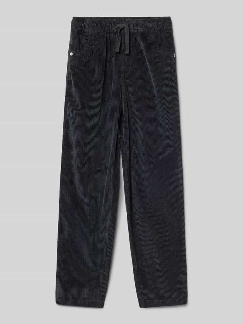 Spodnie sztruksowe z prostą nogawką i tunelem model ‘THOUSAND STARS’