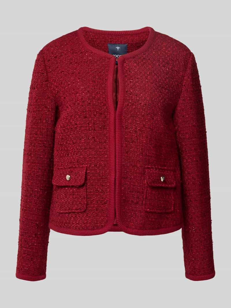 Żakiet z efektem bouclé model ‘Joella’