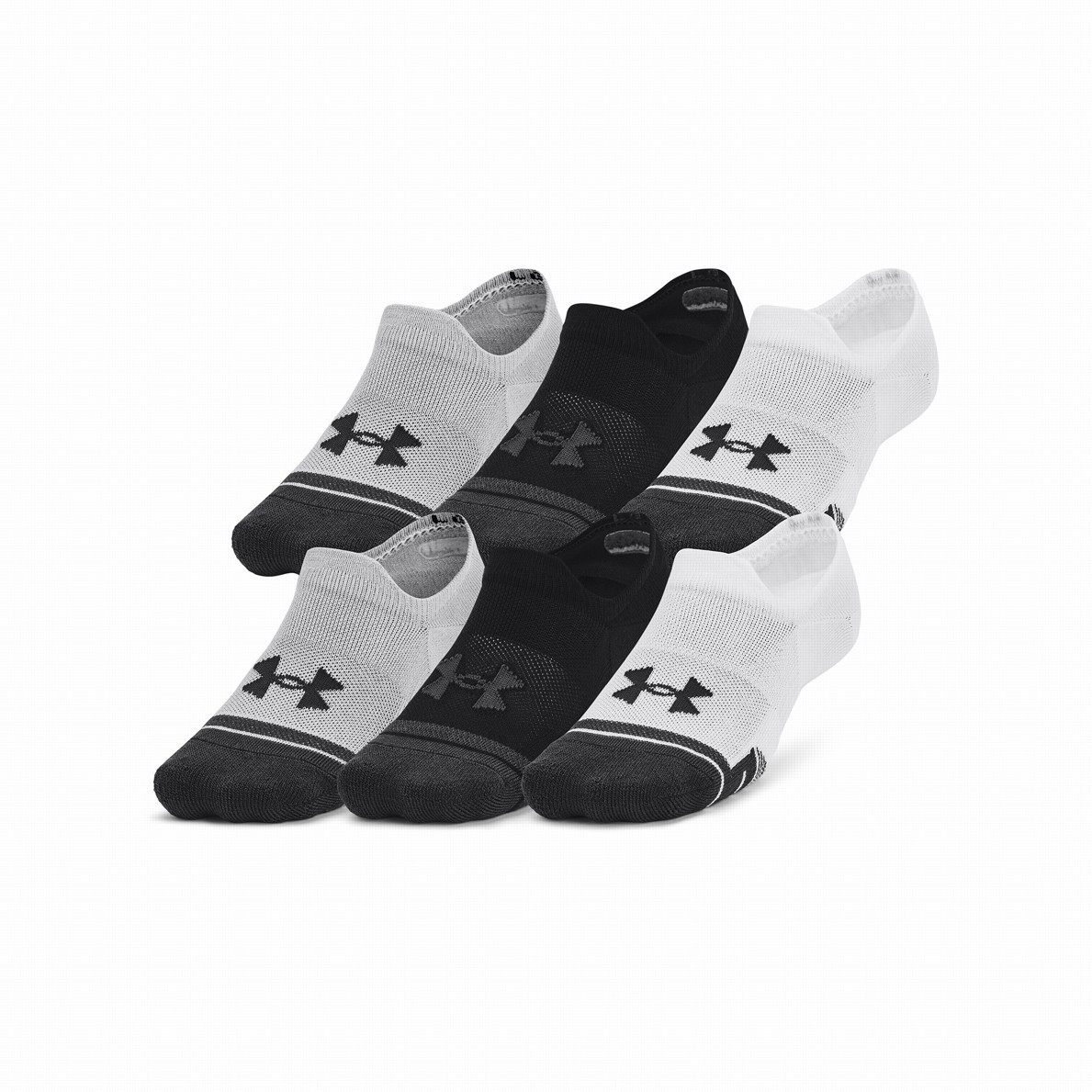 Skarpetki Under Armour Performance Tech 3pk ULT Rozmiar skarpet: 40-42 / Kolor: czarny/biały
