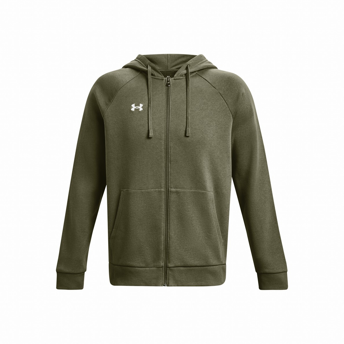 Męska bluza Under Armour Rival Fleece FZ Hoodie Rozmiar: L / Kolor: ciemnozielony