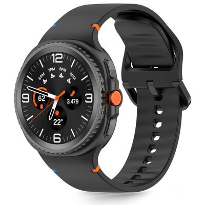 Pasek TECH-PROTECT Silicone do Samsung Galaxy Watch 8/Classic (szerokość paska 20 mm) Czarny