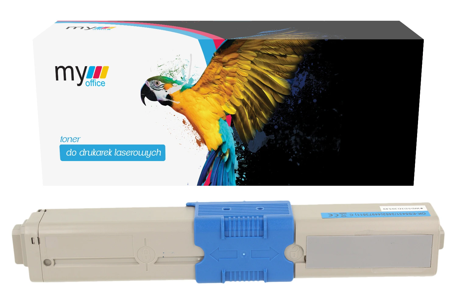 Toner 44973511 C (ES3452) do Oki certyfikowany zamiennik marki My Office z dożywotnią gwarancją