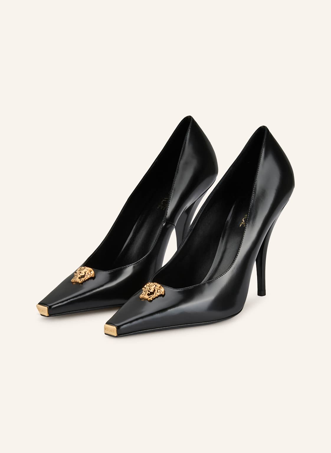 Versace Czółenka La Medusa schwarz